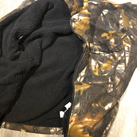 Misty mountain outerwear fleece camouflage zip up - Picture 2 of 3